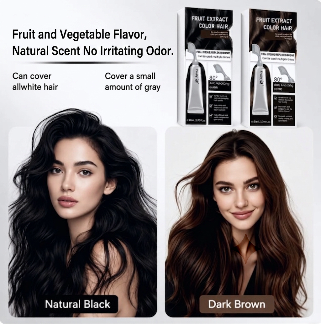 Natural Hair Dye Comb - Easy Gray Coverage at Home